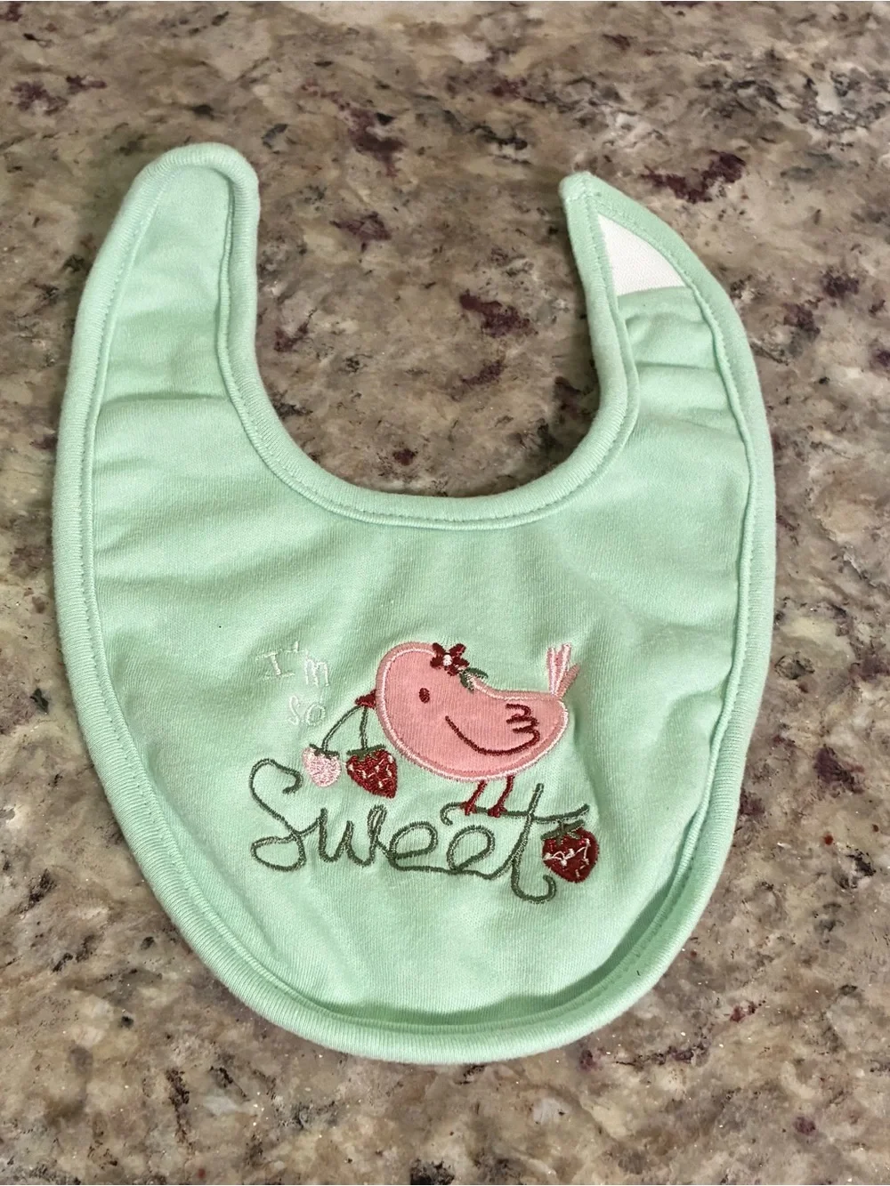 Baby Bib Set - Pink, White, Green Floral - Kids Accessories